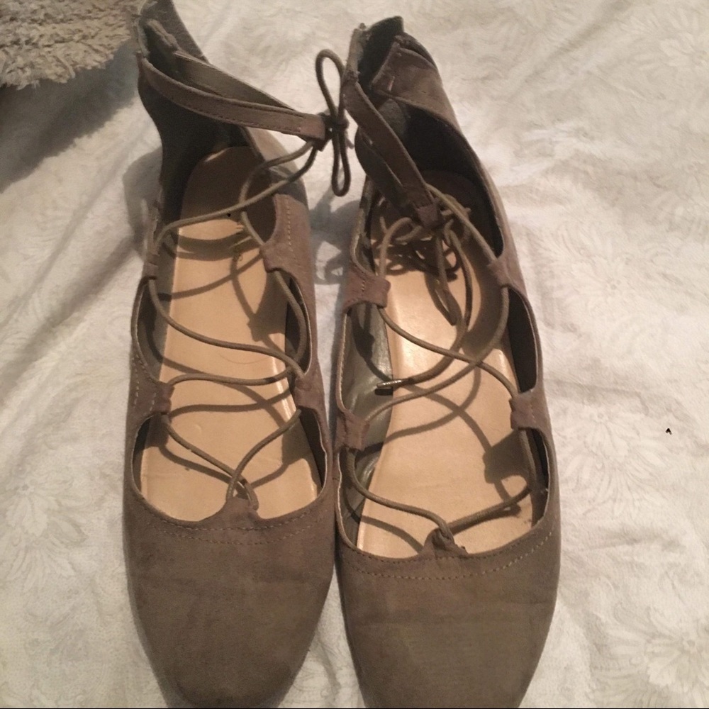 Maurice’s lace up flats